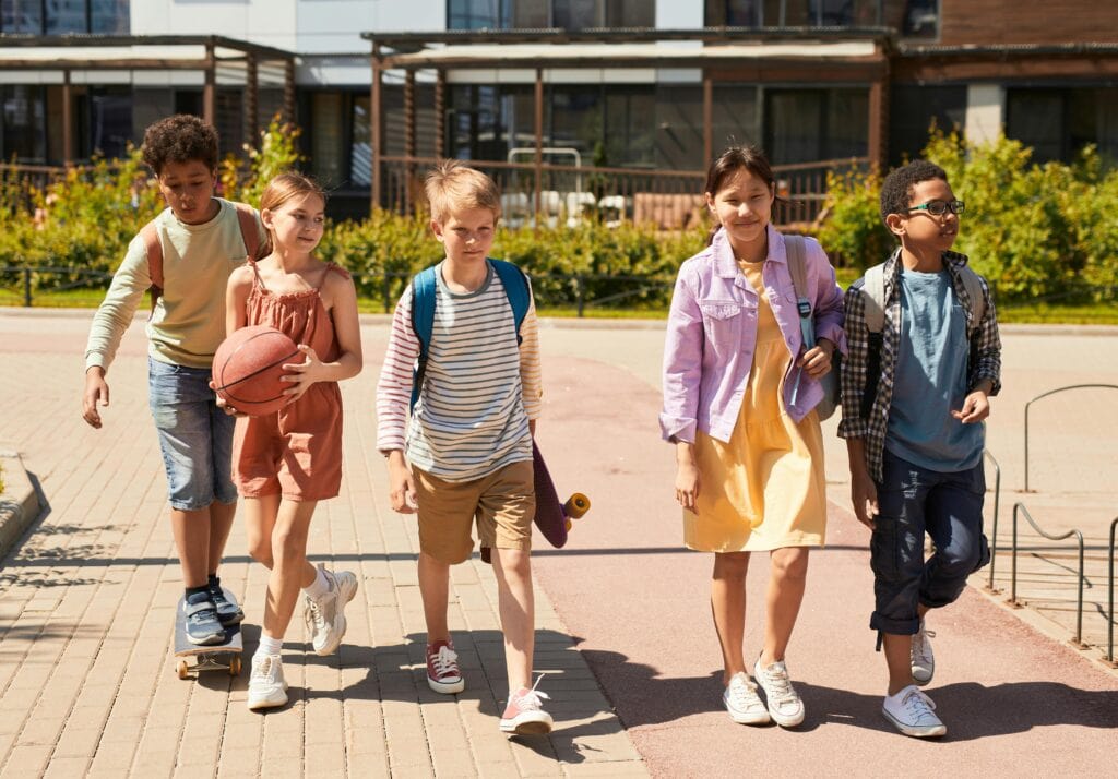 Home 2 Children outside at Schola Vera ready to follow their passion.