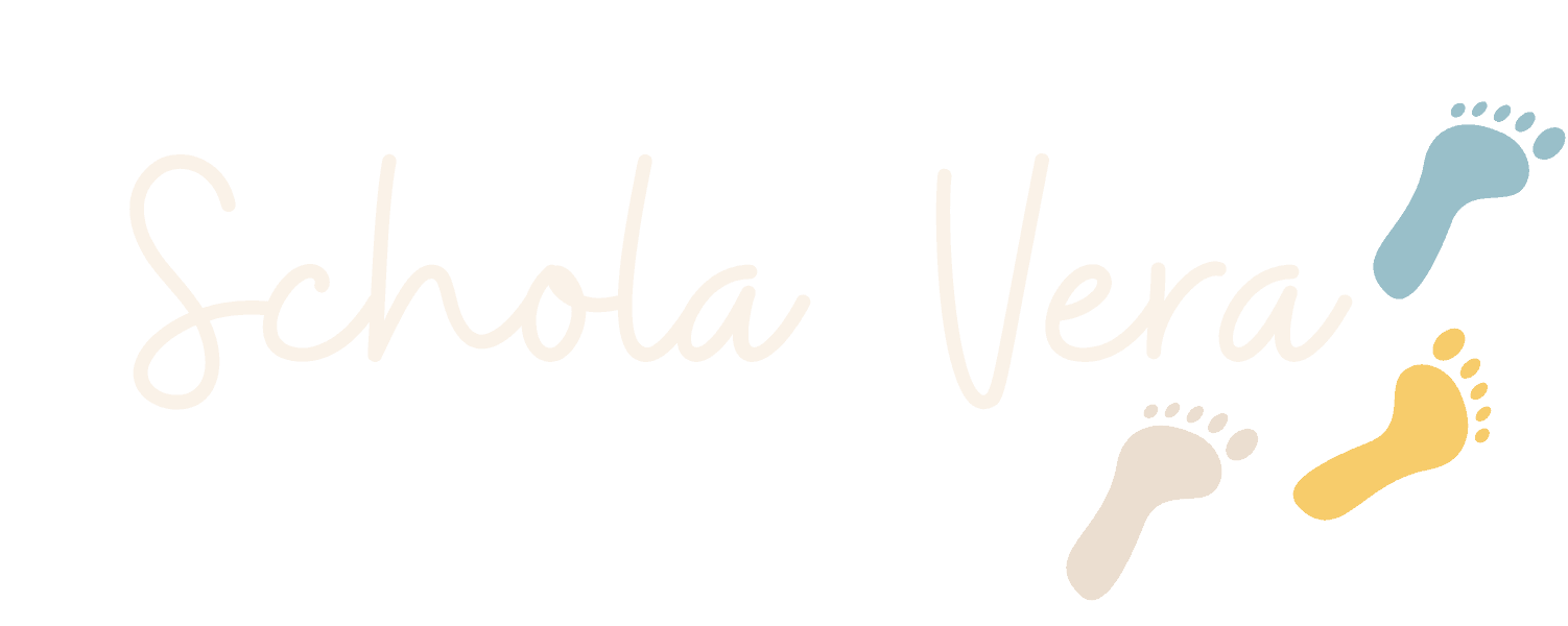 Schola Vera School Logo Beige
